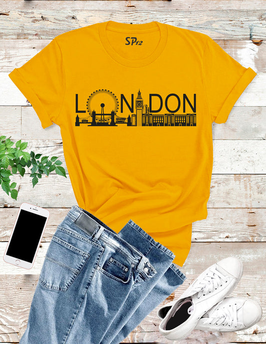 London Tourism UK Patriotic Souvenir T Shirt