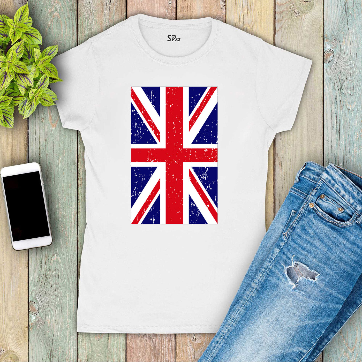 Patriot T Shirt Women Union Flag British UK Britain GB