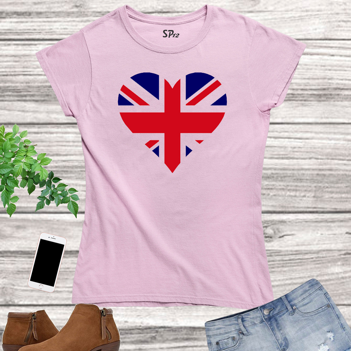Patriot Women Union Flag T Shirt UK England British GB T-Shirts