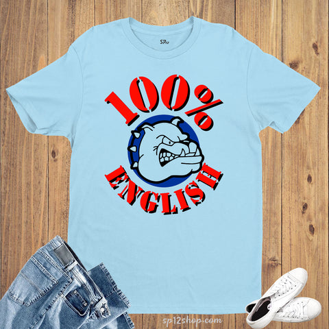 Patriotic T shirt 100% English British Bulldog