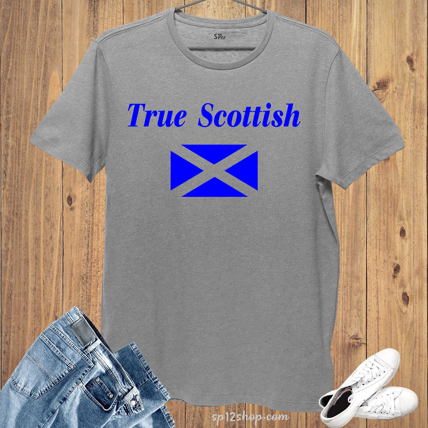 Patriotic T Shirts True Scottish Flag Scotland country Sports T-shirt