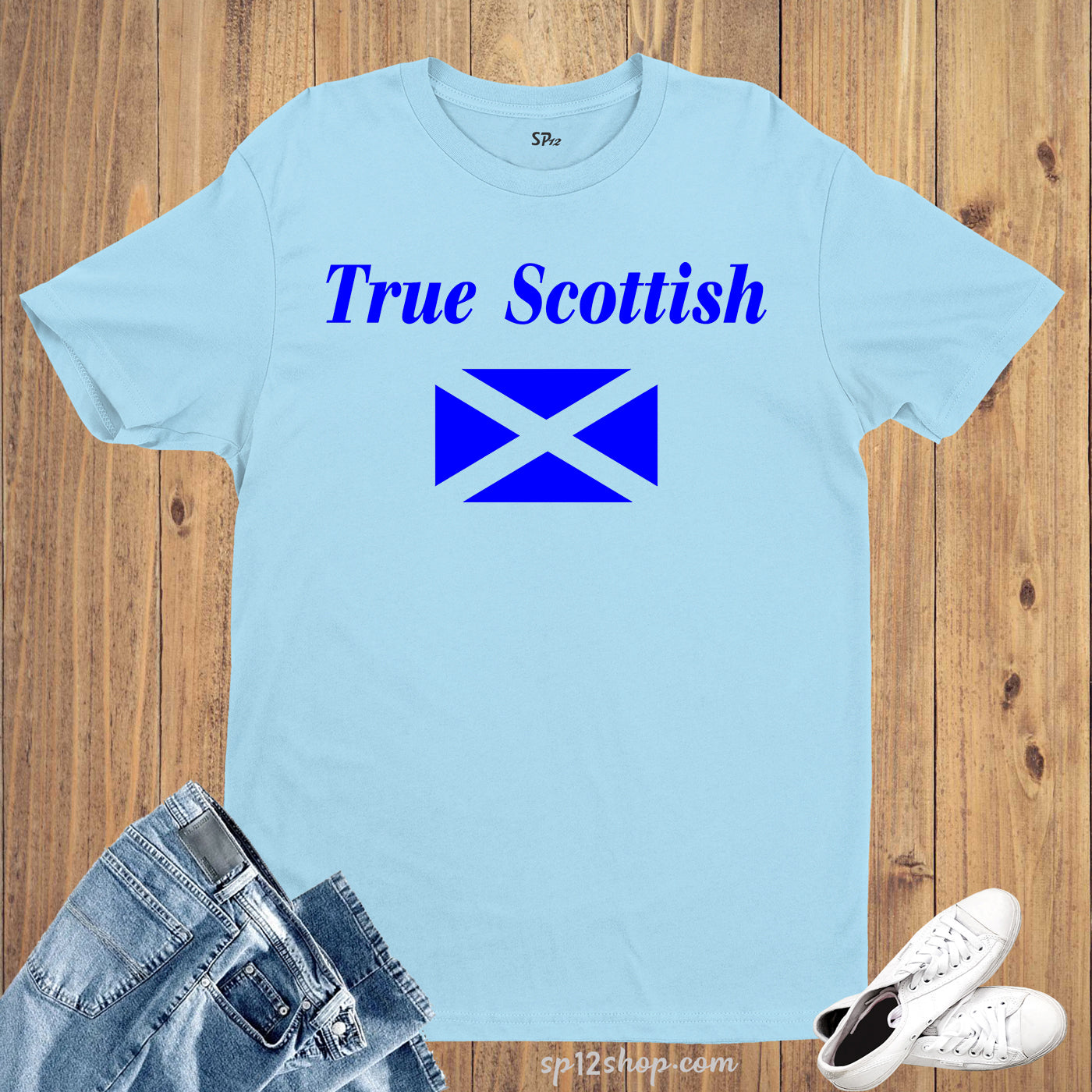 Patriotic T Shirts True Scottish Flag Scotland country Sports T-shirt