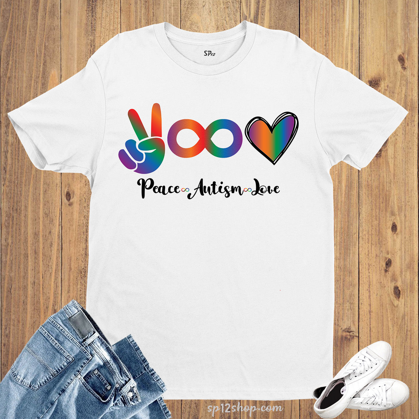 Peace Autism Love Awareness T Shirt