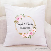 Personalise Anniversary Couple Cushion Cover