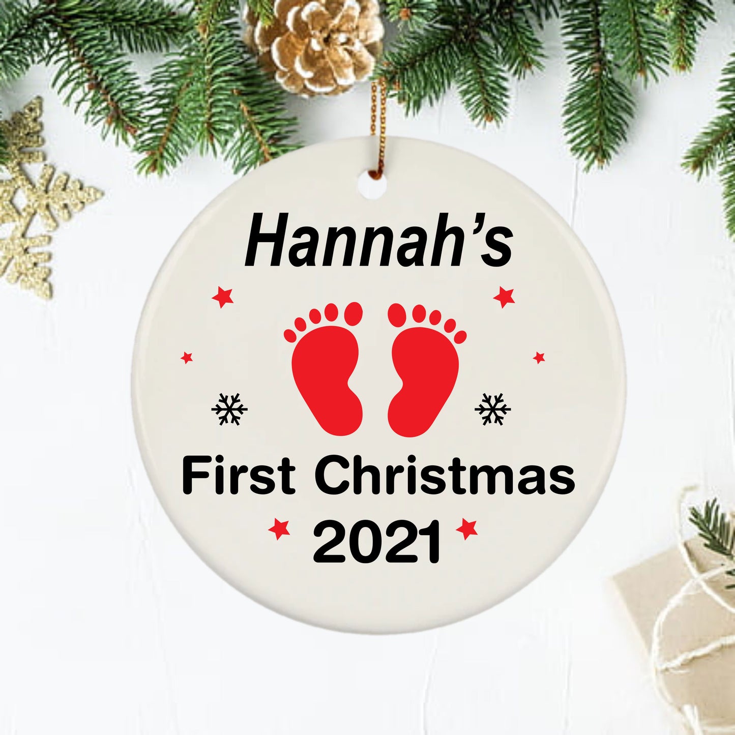 Personalised Baby's First Christmas Ornaments