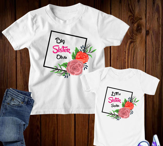 Personalised Big Sister Little Sister Outfits