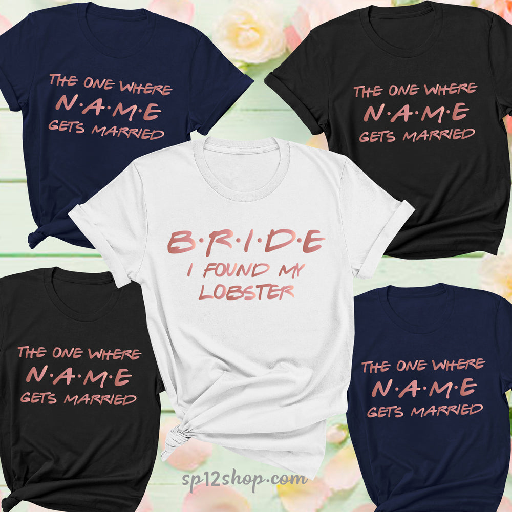 Personalised Bride T Shirts Bachelorette Party Hen Party Bridesmaid Wedding Party Tshirt