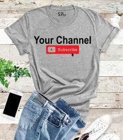 Personalised Channel Subscribe T Shirt
