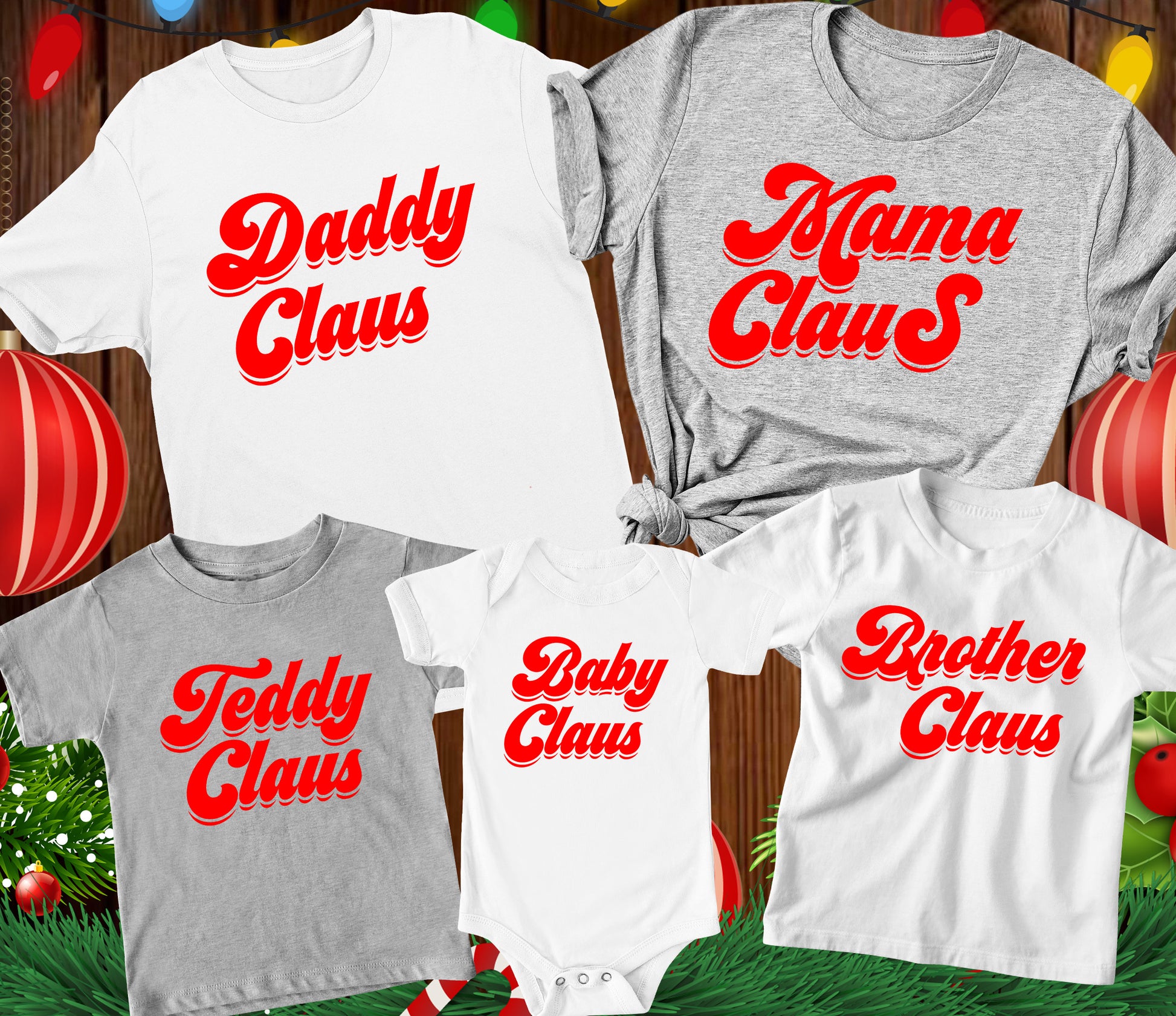 Personalised Claus T Shirts