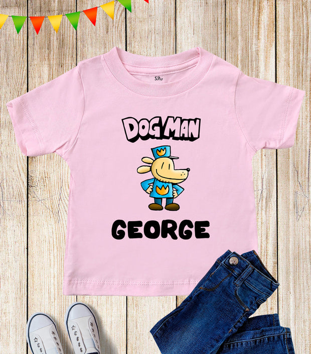 Personalised Dogman World Book Day Kids T-Shirt