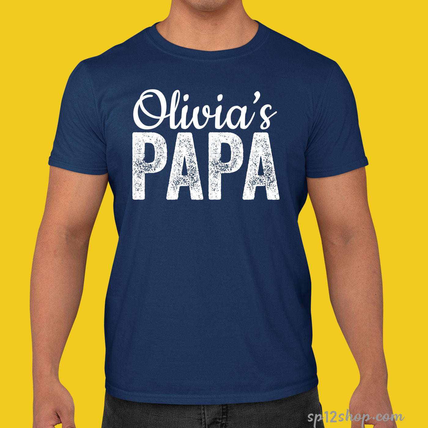 Personalised Fathers Day T Shirt With Child Name