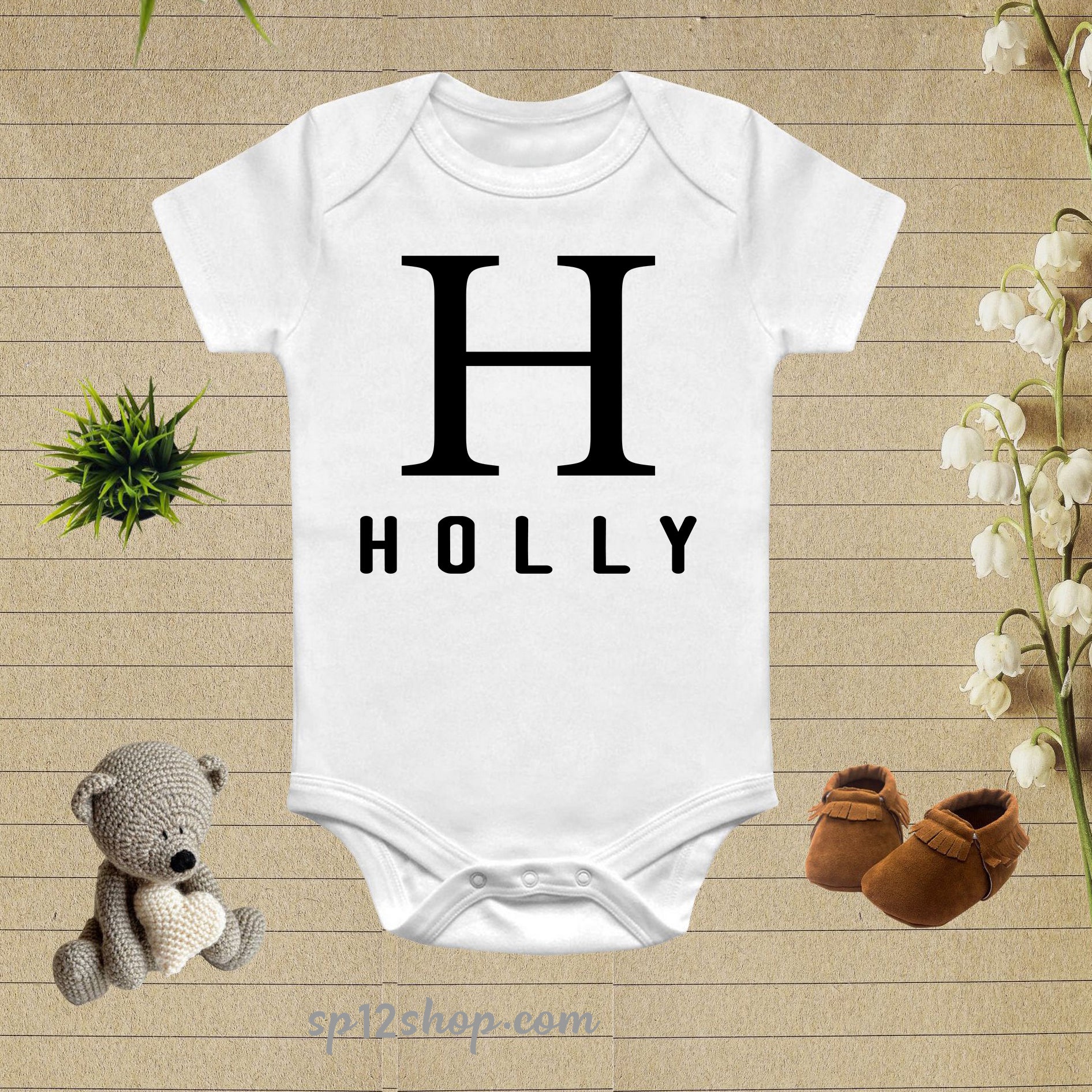 Personalised Initial Baby Clothes