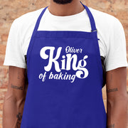 Personalised King Of Baking Apron