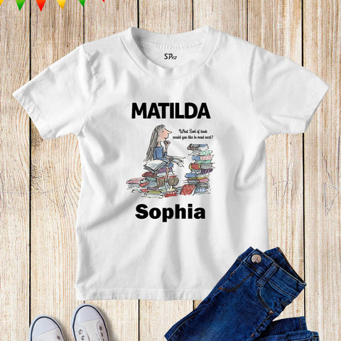 Personalised Matilda World's Book Day T Shirt