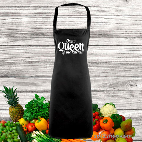 Personalised Queen Of The Kitchen Apron
