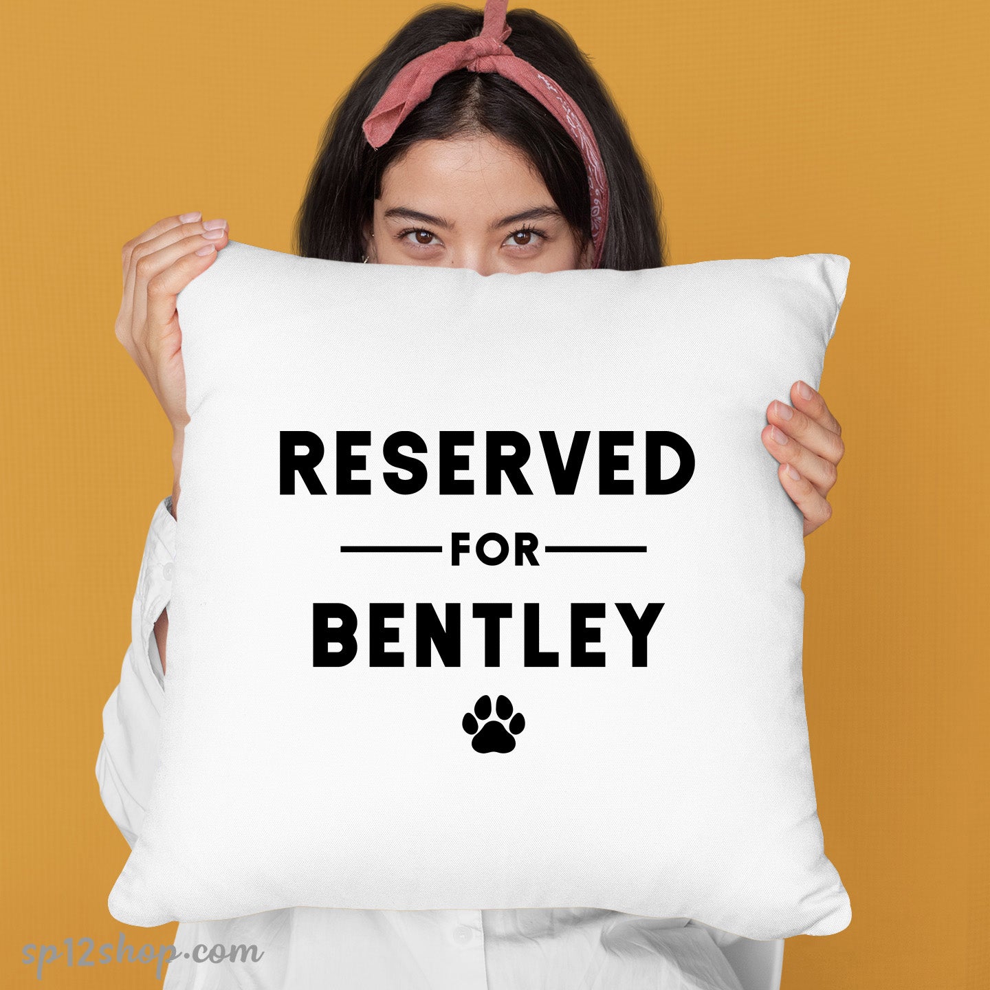 Personalised Reserved For The Pet Cushion Cover