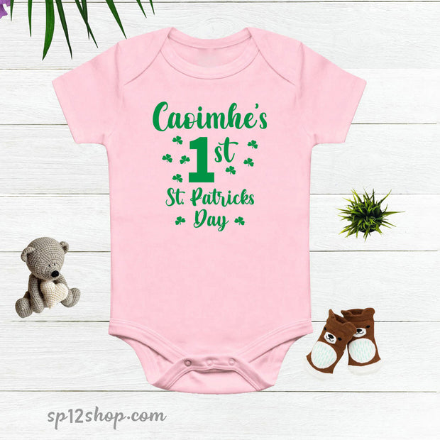 Personalised St Patrick's Day Baby Bodysuit