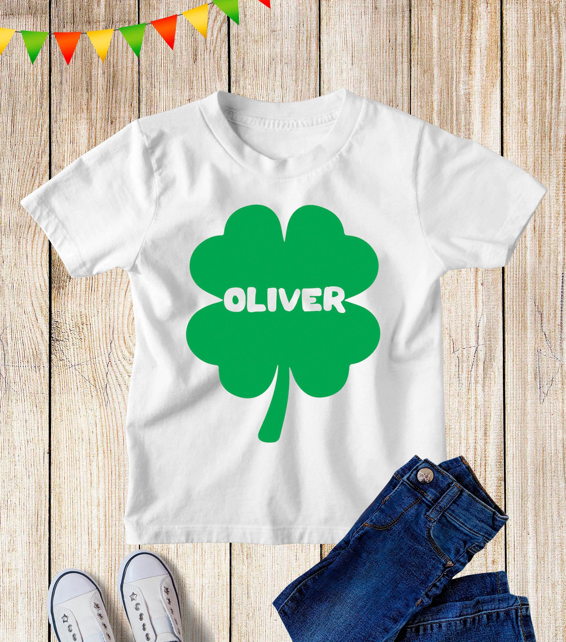 Personalised St Patricks Day Kids T Shirt