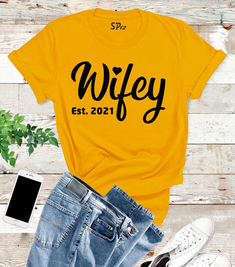Personalised Wifey T Shirt