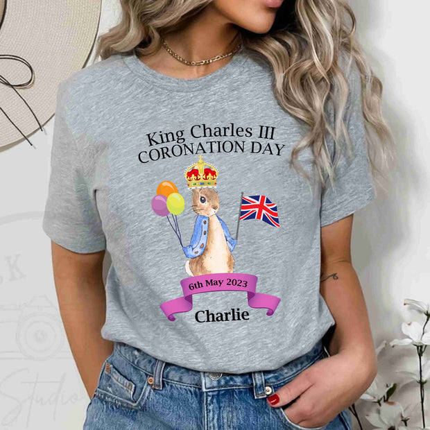Custom King Charles III Coronation Day 6th May 2023 Charlie United Kingdom T-shirt