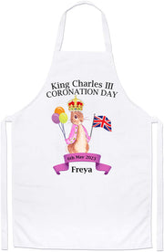 Coronation T Shirt King Charles III Day 6th May 2023 Apron