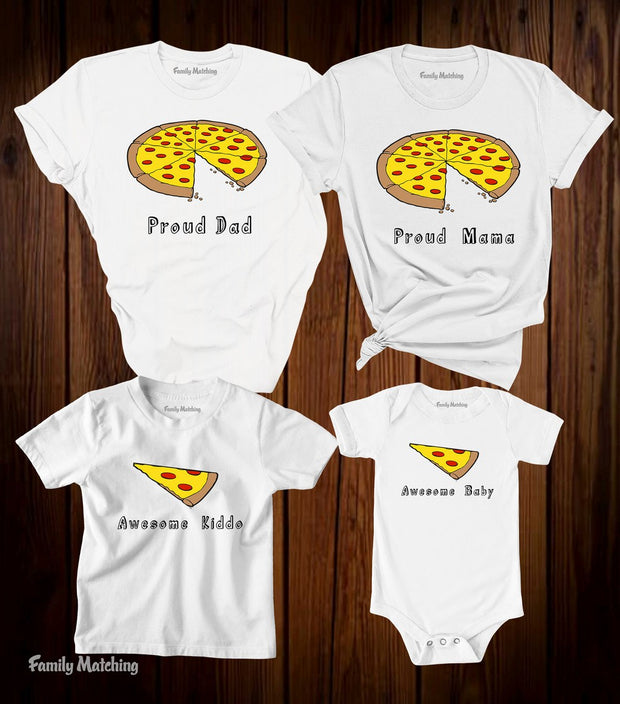 Pizza Family Matching T Shirt