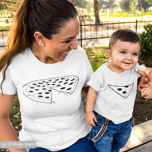 Pizza Mom Mommy Son Daughter Mothers Day Family Matching T shirt