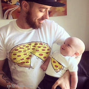 Pizza T Shirt Dad and Baby Matching Outfit - Daddy Son Father Daughter