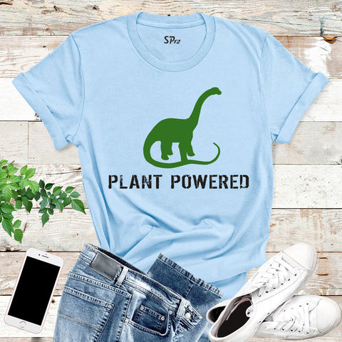 Plant Powered Vegetarian Graphic Animal T shirt