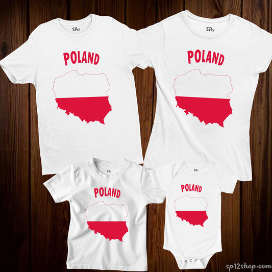 Poland Flag T Shirt Olympics FIFA World Cup Country Flag Tee Shirt