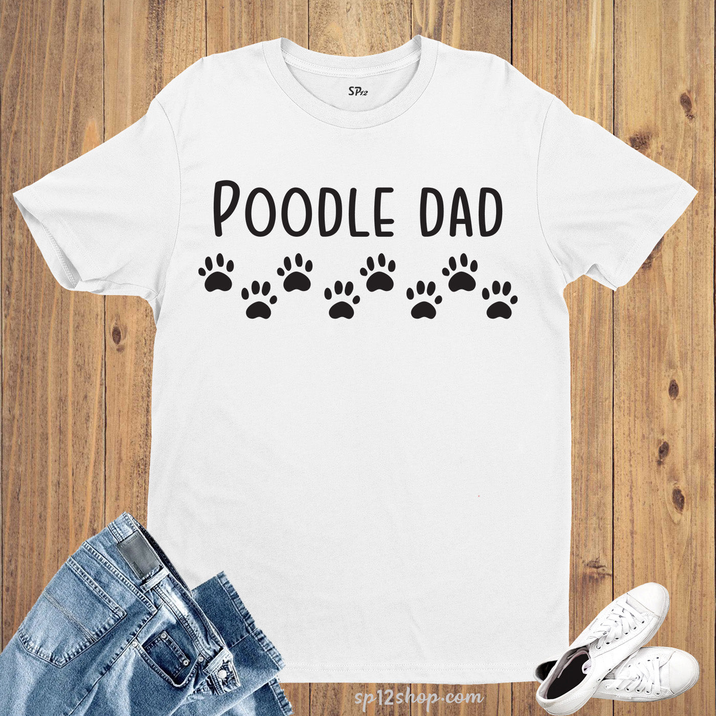 Poodle Dad T Shirt