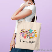 Cute Teachers Appreciation Custom Thank You Shopping Gifts Tote Bag