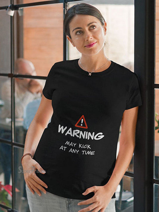 Pregnancy Warning Maternity T Shirt