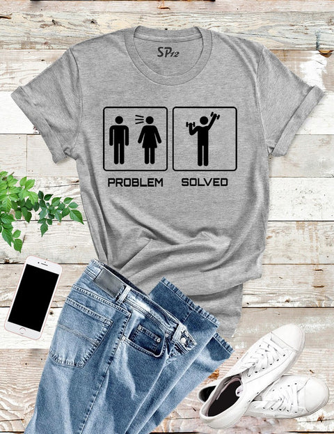 Problem Solved Weight Lifiting T Shirt
