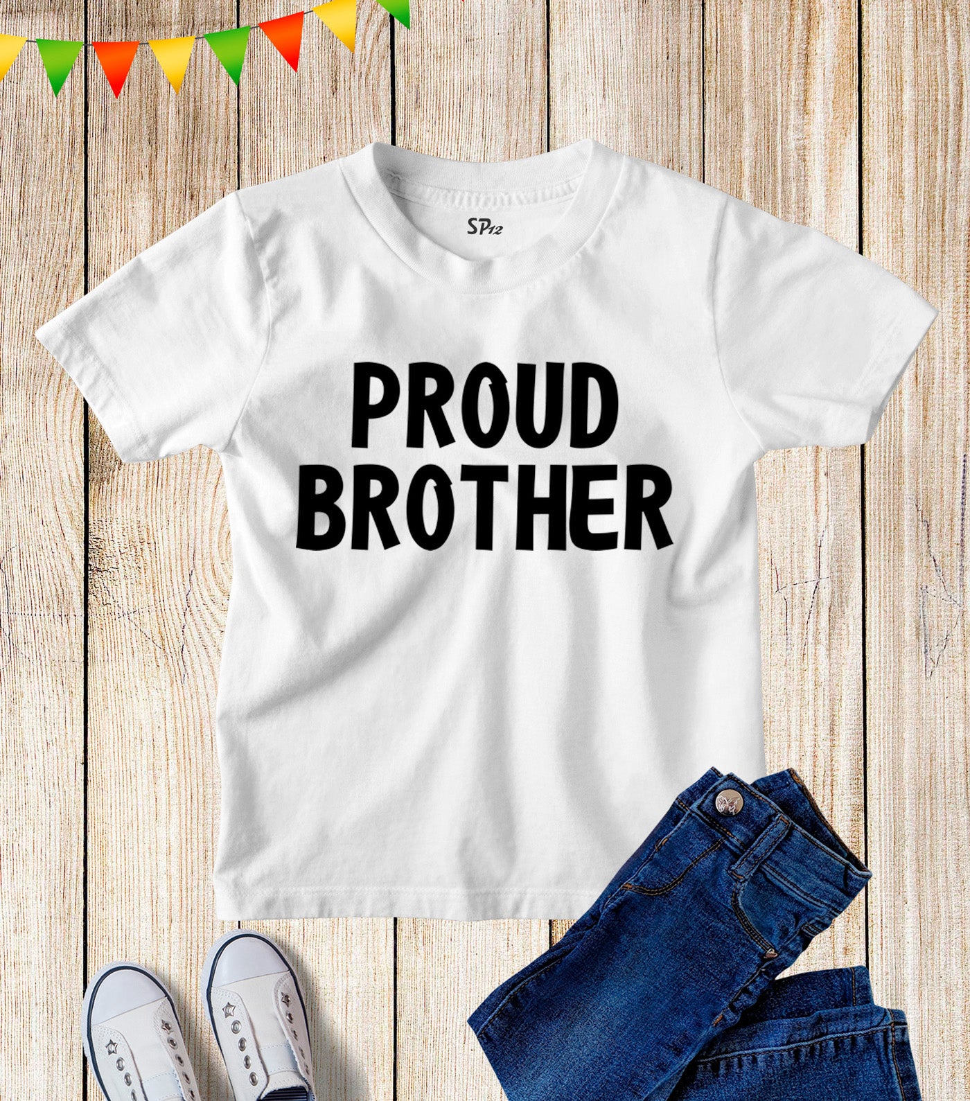 Proud Brother Kids T Shirt Family Gift tee