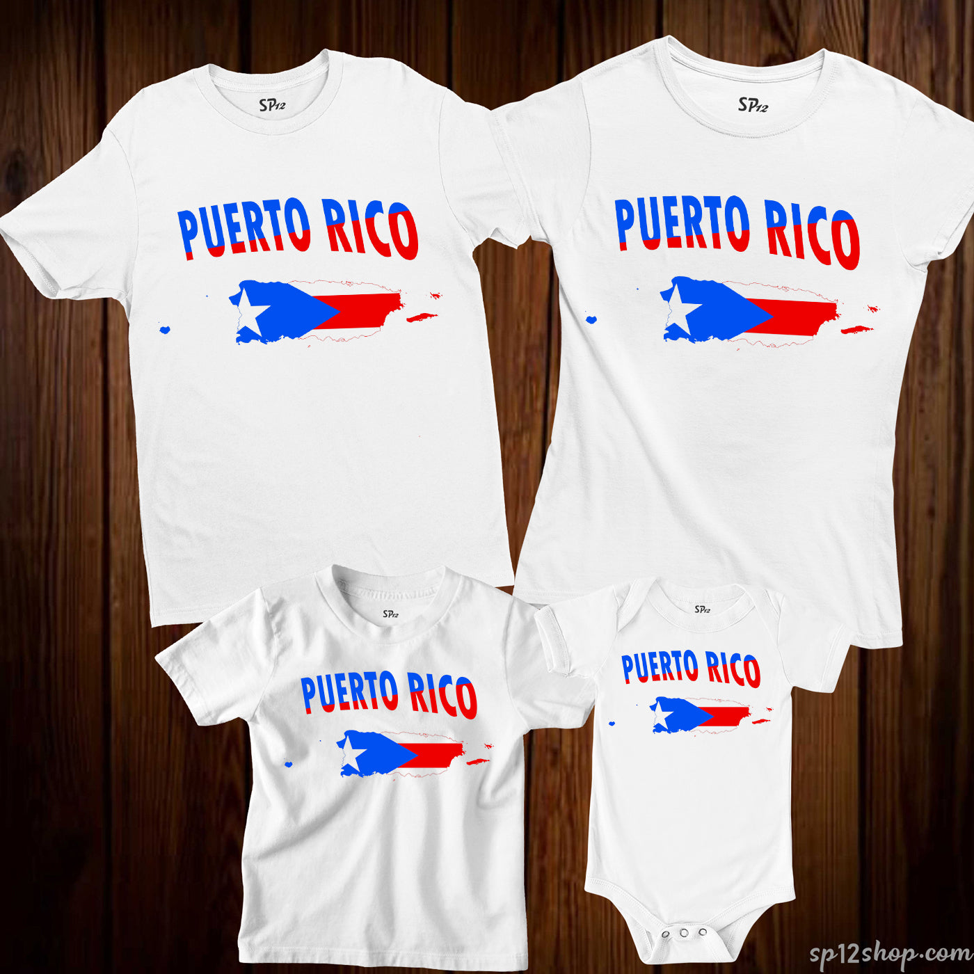 Puerto Rico Flag T Shirt Olympics FIFA World Cup Country Flag Tee Shirt