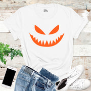 Pumpkin Face Fall Season T Shirt