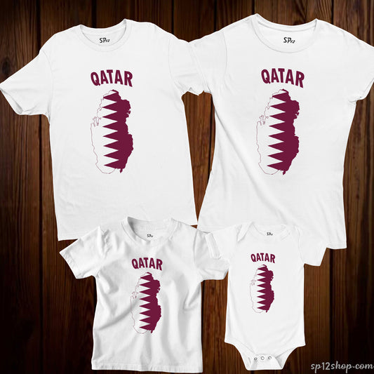 Qatar Flag T Shirt Olympics FIFA World Cup Country Flag Tee Shirt