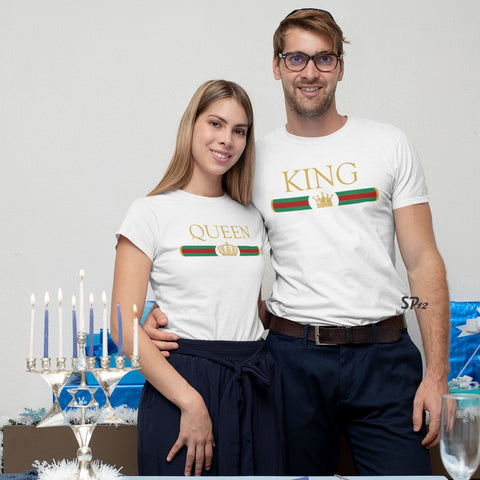 Queen And King Couple T Shirt