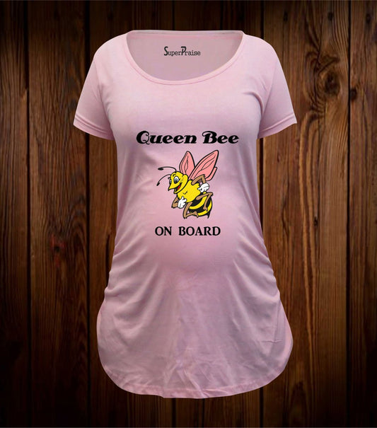 Queen Bee On Board Maternity T Shirt