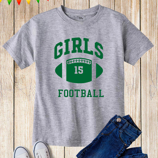 Rachel Green Girls Football Kids T-Shirt Friends TV Show girl power