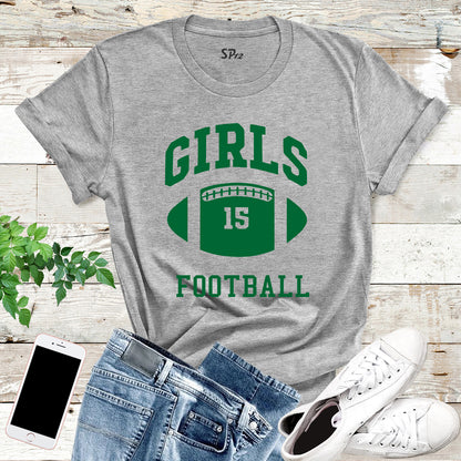 Rachel Green Girls Football T-Shirt Friends TV Show girl power