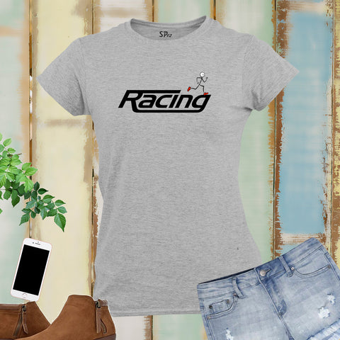 Racing Athletes Fitness Women T Shirt