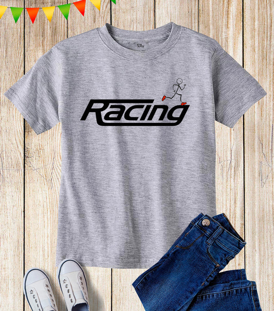 Racing Sports Day Kids T Shirt