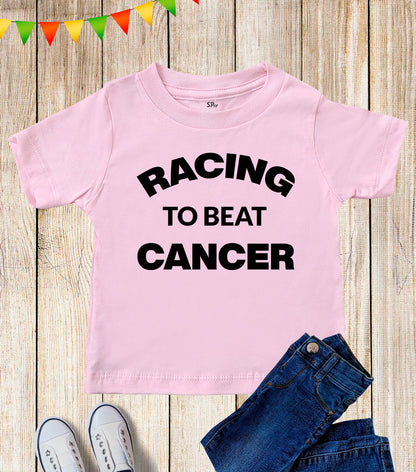 Racing To Beat Cancer Awareness T Shirt