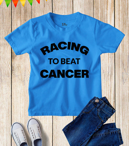 Racing To Beat Cancer Awareness T Shirt