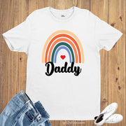 Rainbow Daddy TShirt Fathers Day Shirt Daddy T-Shirt Gift