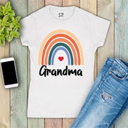 Rainbow Grandma T Shirt Grandmother tshirt Grandma Shirts Gift tee