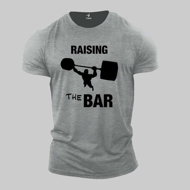 Raising The Bar Barbell Row Gym Crossfit Fitness T shirt
