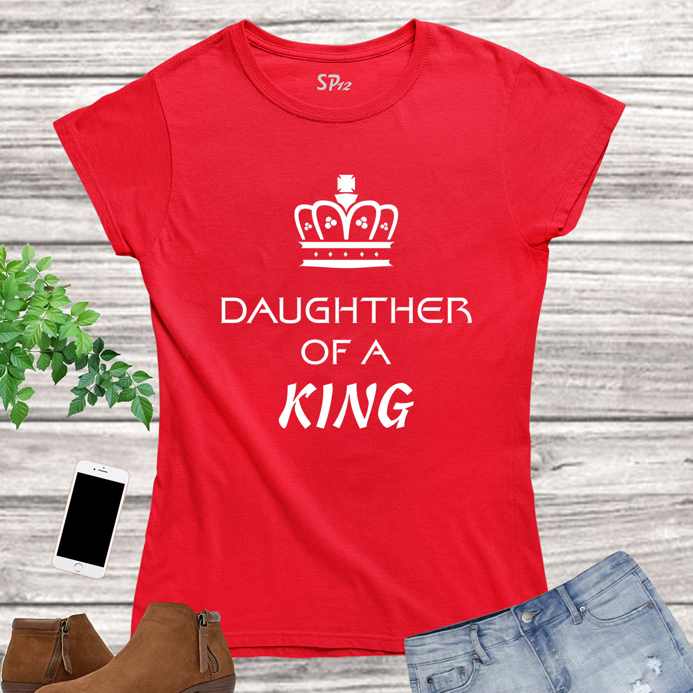 Religious Women T Shirt Daughter of a King Royal tshirts Tee